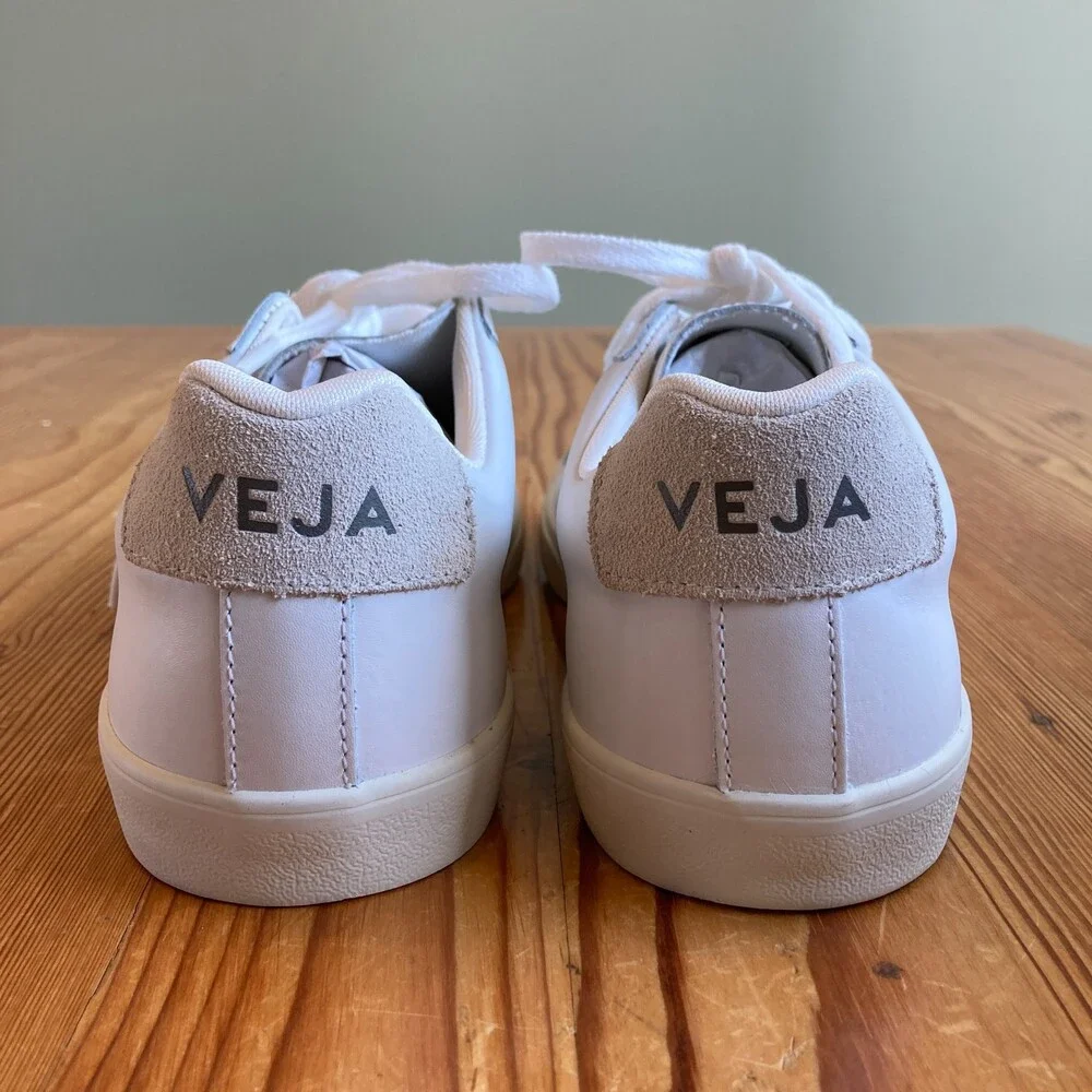 Veja Extra White Esplar Leather Sneaker Shoes NEW w/ Box - Size 42 / 11 - 0919SA - Picture 3 of 5